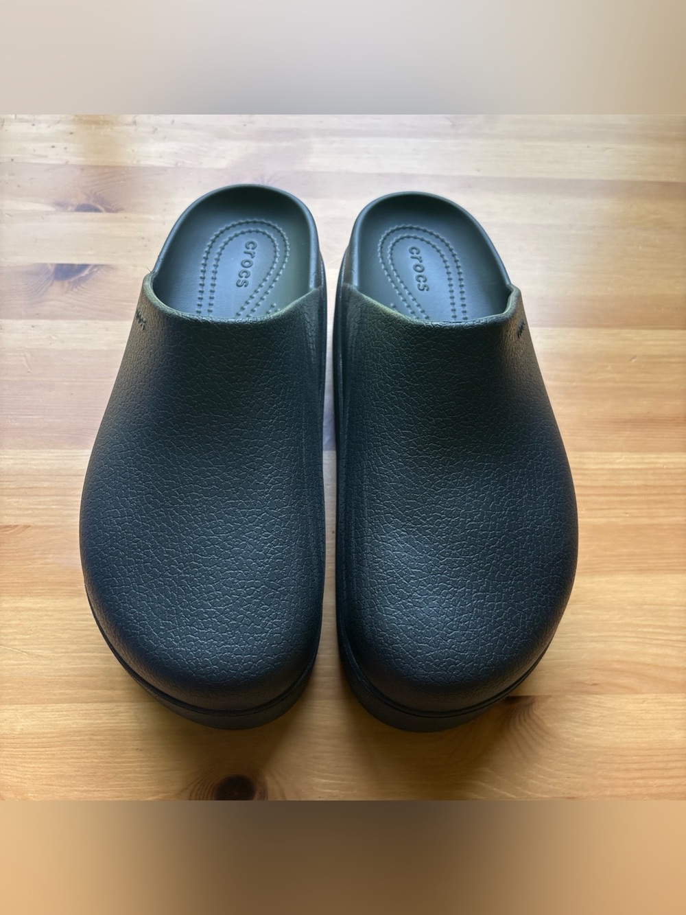 CROCS Dylan Classic Slip-On Platform Clog in Black, NWOT